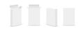 Set of Slim Paper Rectangular Boxes with Various Views